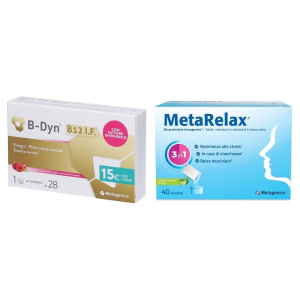 Trova Offerte di b-dyn b12 i.f. compresse masticabili + metagenics™ metarelax® bustine e compra online