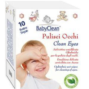baby clean pulisci occhi 10 pezzi bugiardino cod: 923817326 