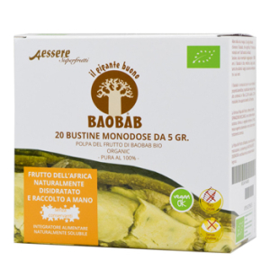 baobab aessere polpa bio 20 x 5 g bugiardino cod: 904259835 