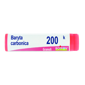 baryta carbonica 200k gl 1g bugiardino cod: 047600364 