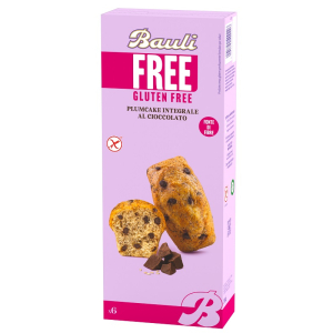 Bauli senza glutine plumcake integrale al cioccolato 6 pezzi 210 grammi