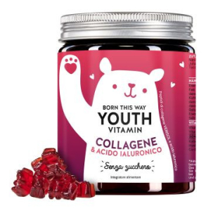 Bears with benefits - born this way youth vitamin integratore antietà con collagene confezione 45 caramelle