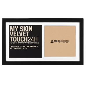 Bellaoggi - my skin velvet touch 24h - fondotinta in povere compatto n. 15w golden beige