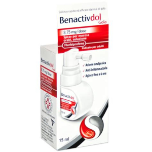 benactivdol gola 8,75 mg spray - irritazioni bugiardino cod: 043050018 
