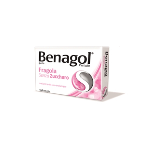 benagol 16 pastiglie fragola senza zucchero bugiardino cod: 016242190 