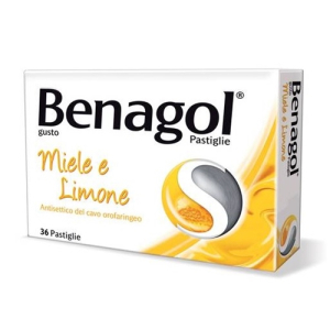 benagol 36 pastiglie miele limone bugiardino cod: 016242149 