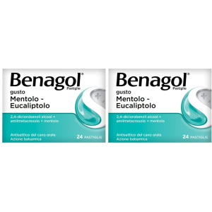 Trova Offerte di benagol pastiglie gusto mentolo-eucaliptolo set da 2 2x24 pz e compra online