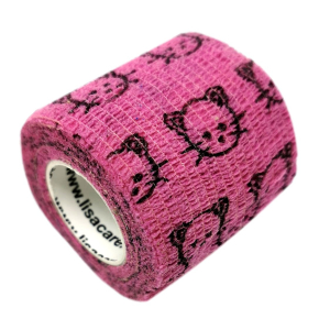 Trova Offerte di benda autoadesiva lisacare - gatto rosa 5cm x 4,5cm 1 pz fasciatura e compra online