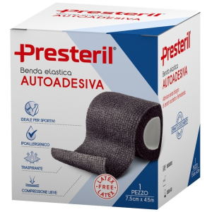 Trova Offerte di benda elastica autoadesiva latex free presteril cm 7,5x4,5 m tesi nero e compra online