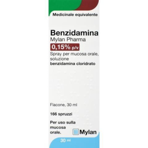 benzidamina myl 0,15% 30ml166d bugiardino cod: 045138017 
