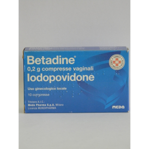 betadine 200 mg - disinfezione della mucosa bugiardino cod: 023907037 