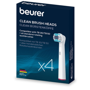 Trova Offerte di beurer tb clean brush testine di ricambio per spazzolini elettrici 4 pezzi e compra online