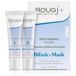 rougj+ bifasic-mask trattamento pulizia viso bugiardino cod: 930355108 