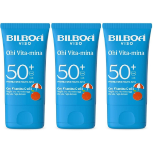 Trova Offerte di bilboa ohi vita-mina crema viso solare spf 50+ con multivitamina 3x40 e compra online