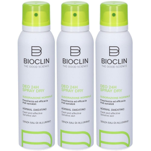 Trova Offerte di bioclin deo 24h spray dry sudorazione normale 3x150 ml e compra online