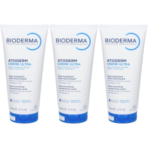 Trova Offerte di bioderma atoderm crème ultra crema corpo idratante pelle secca 3x200 m e compra online
