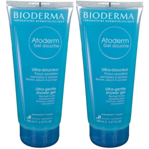 Trova Offerte di bioderma atoderm gel douche doccia detergente quotidiano 2x200 ml e compra online