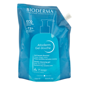 Trova Offerte di bioderma atoderm gel douche gel doccia eco ricarica da 1l e compra online