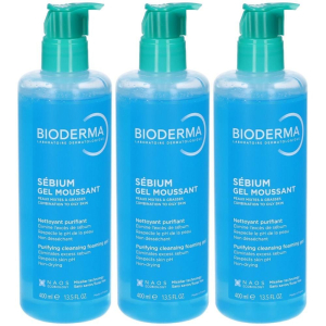 Trova Offerte di bioderma gel viso detergente purificante 3x400 ml e compra online