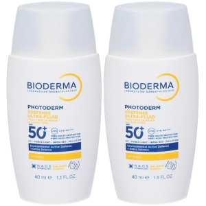Trova Offerte di bioderma photoderm xdefense ultra-fluid spf50+ invisibile 2x40 ml e compra online