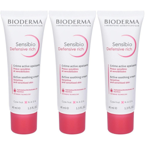 Trova Offerte di bioderma sensibio defensive rich crema lenitiva ricca 3x40 ml e compra online