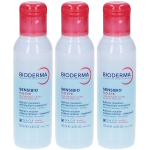 Trova Offerte di bioderma sensibio h2o eye struccante occhi waterproof 3x125 ml e compra online