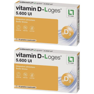 Trova Offerte di biofarmex vitamin d-loges 5.600 ui gelatine masticabili 2x15 pz carame e compra online