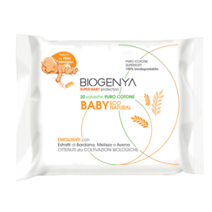 biogenya salviette baby cotone 20 pezzi bugiardino cod: 912650607 