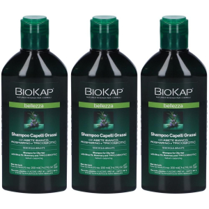 Trova Offerte di biokap bellezza shampoo capelli grassi 3x200 ml e compra online