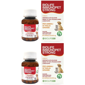 Trova Offerte di biolife immunopet strong 60 capsule set da 2 2x52,5 g e compra online