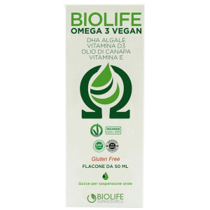 biolife omega 3 vegan 50ml bugiardino cod: 984703470 