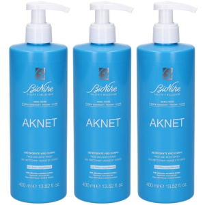 Trova Offerte di bionike aknet detergente viso e corpo 3x400 ml e compra online