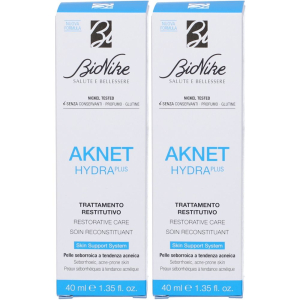 Trova Offerte di bionike aknet hydraplus trattamento restitutivo set da 2 2x40 ml crema e compra online