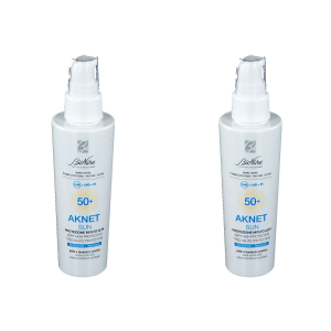 Trova Offerte di bionike aknet sun 50+ set da 2 2x50 ml spray e compra online