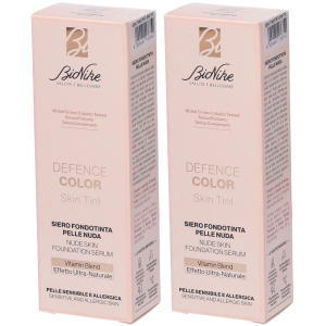 Trova Offerte di bionike defence color skin tint fondotinta pelle nuda n1,5 cream 2x30 e compra online