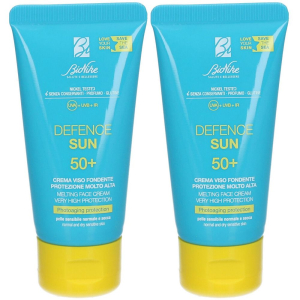 Trova Offerte di bionike defence sun crema viso fondente spf 50+ set da 2 2x50 ml e compra online