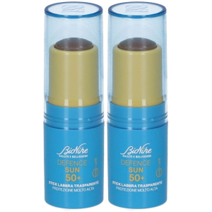 Trova Offerte di bionike defence sun stick labbra trasparente spf 50+ set da 2 2x4,5 ml e compra online