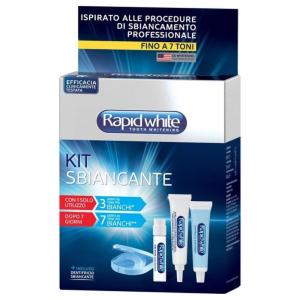 Trova Offerte di bionike rapid white kit dentale sbiancante - acceleratore + gel sbiancante + dentifricio express white + mascherine morbide + scala cromatica e compra online