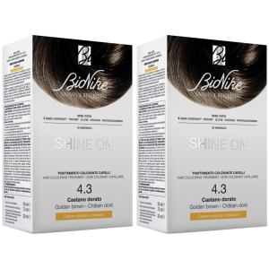 Trova Offerte di bionike shine on 4.3 castano dorato set da 2 2x1 pz lozione e compra online