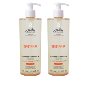 Trova Offerte di bionike triderm detergente emolliente bipacco 2x750ml per pelle secca e molto secca e compra online