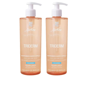 Trova Offerte di bionike triderm gel detergente bipacco 2x750ml igiene delicata per corpo e capelli sensibili e compra online