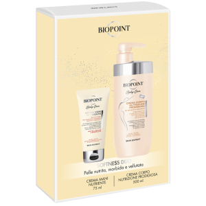Biopoint confezione natalizia 2024 crema mani 75 ml + crema corpo nutrizione prodigiosa 500 ml