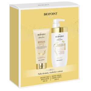 Biopoint confezione natalizia 2024 divine cream 400 ml + bagno olio setificante 200 ml