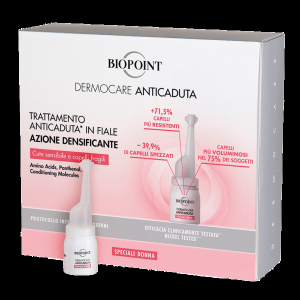 Biopoint dermocare trattamento donna anticaduta capelli 20 fiale