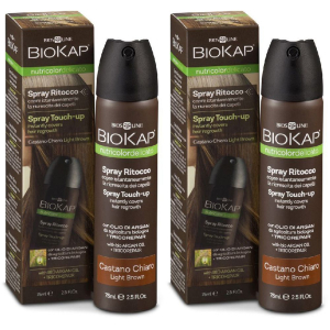 Trova Offerte di bios line biokap nutricdel spray ritocco castano chiaro 75 ml set da 2 e compra online