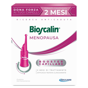 Bioscalin menopausa fiale anticaduta capelli - trattamento rinforzante capelli per donne in menopausa - 16 fiale - 2 mesi di trattamento
