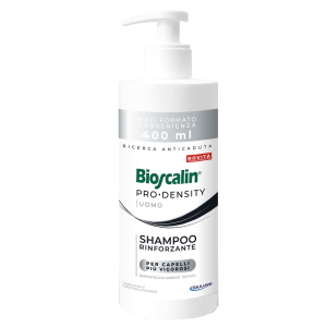 Bioscalin pro density shampoo rinforzante uomo - shampoo per capelli assottigliati e diradati - 400 ml