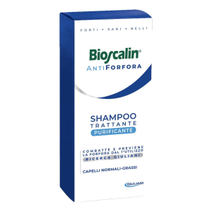 Bioscalin shampoo trattante antiforfora purificante capelli normali o grassi maxi formato convenienza 400ml