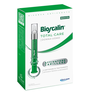 Bioscalin total care attivatore capillare isfrp-1 - per la caduta dei capelli di uomo e donna - trattamento da 6 settimane
