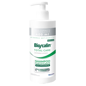 Trova Offerte di bioscalin total care shampoo fortificante volumizzante - ideale per capelli deboli di uomo e donna - 400 ml - nuova formula e compra online